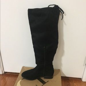 Wide over the knee boot.